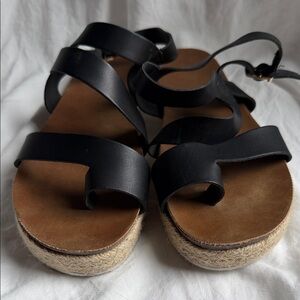 Black Strappy Sandals